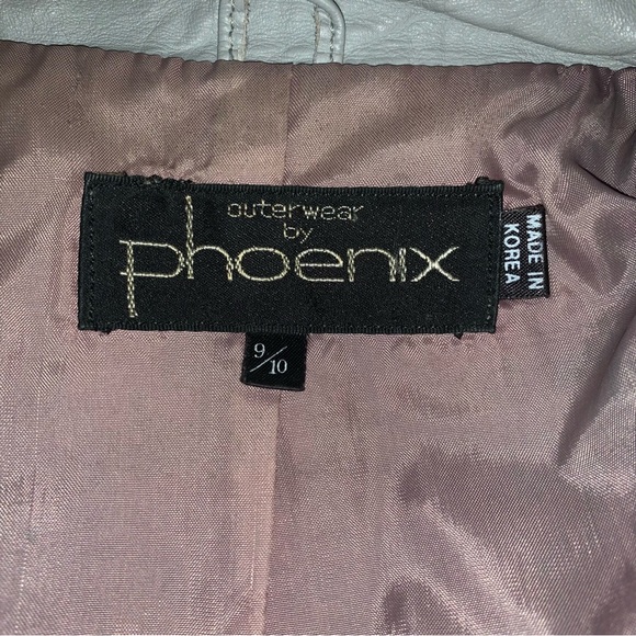 v i n t a g e :: Funnel Neck Leather Jacket Patchwork Phoenix - Picture 8 of 15